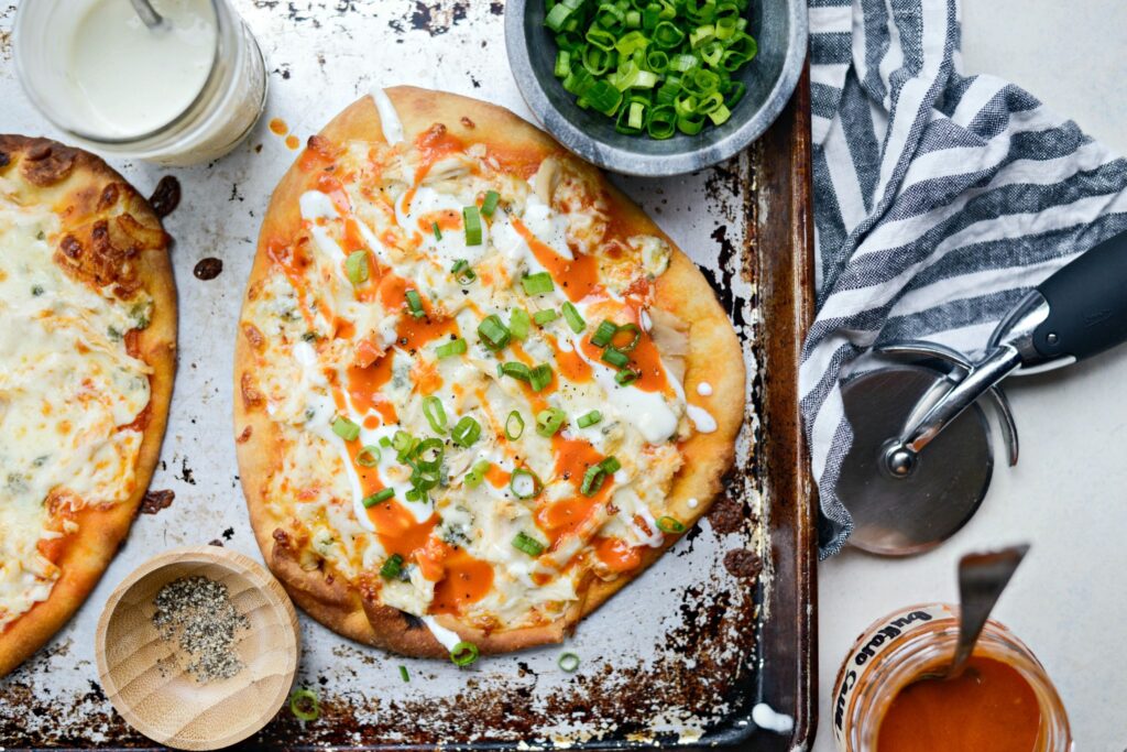 Buffalo Chicken Flatbread Recipe