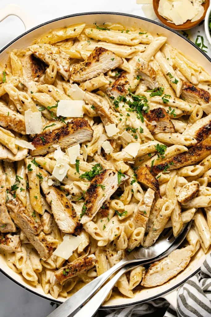 Sweet Baby Ray's Garlic Parmesan Chicken Pasta Recipe