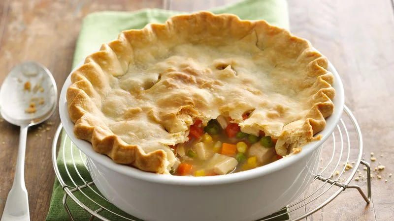 Open Faced Chicken Pot Pie Recipe