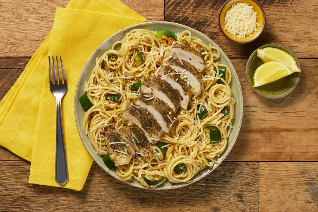 Italian Chicken Over Lemony Spaghetti Recipe