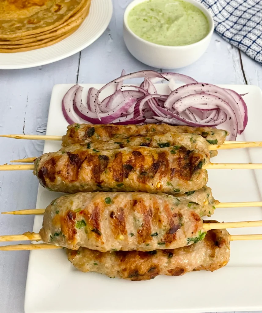 Chicken seekh kabab 2025 recipe step by step