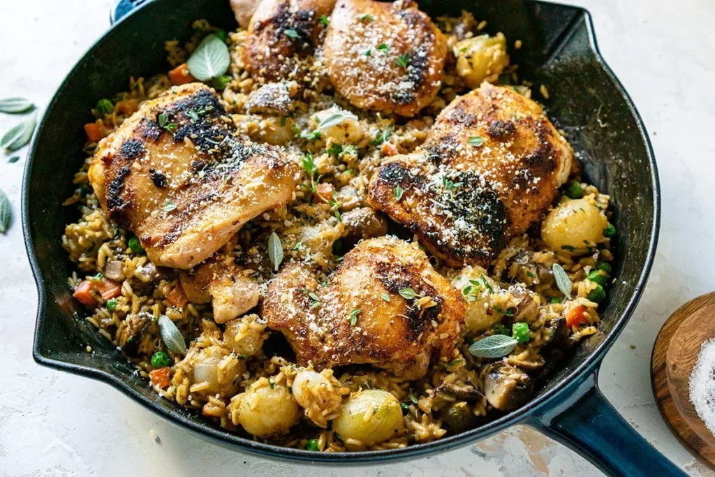 Cast Iron Skillet Chicken and Rice Recipes