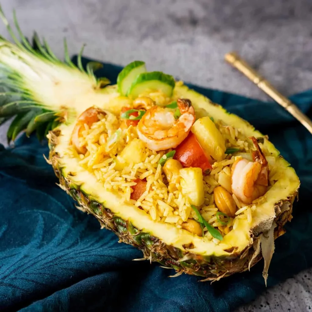Chicken and Shrimp Pineapple Bowl Recipe