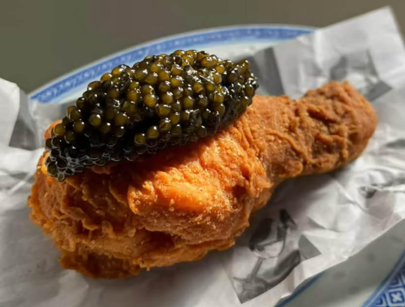 Elevating Chicken with Sturgeon Caviar