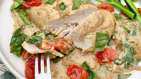 Tuscan Chicken Recipe Pinch of Nom