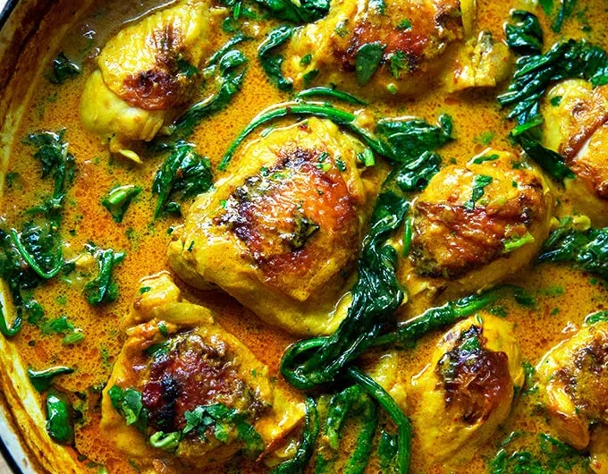 Spinach Chicken Curry Recipe