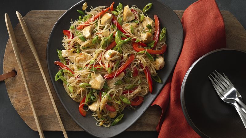 Singapore Noodles With Chicken Recipe