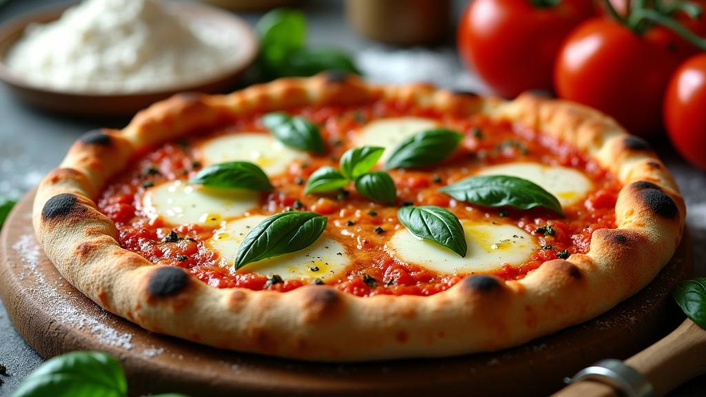 authentic homemade margarita pizza