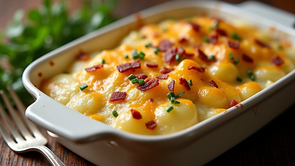creamy potato mixture spread