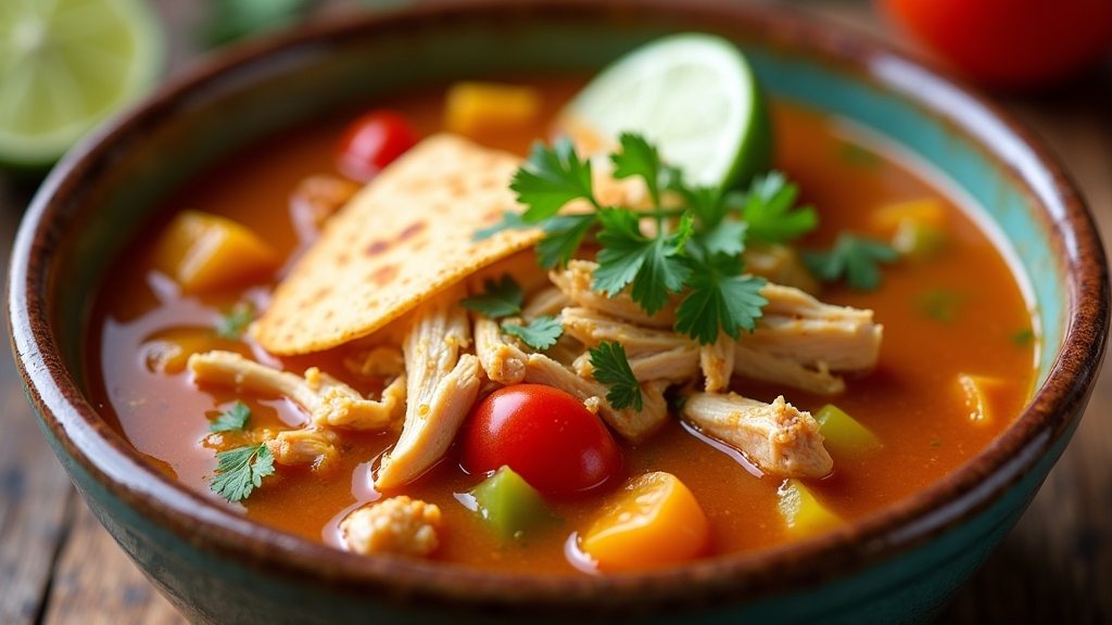 delicious chicken tortilla soup