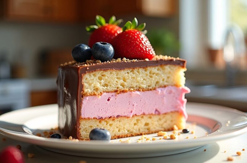 delicious ice cream dessert