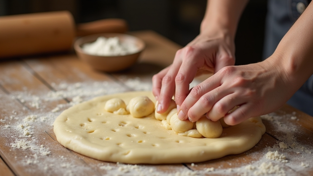 dough shaping for pizza