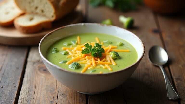 creamy broccoli cheddar soup