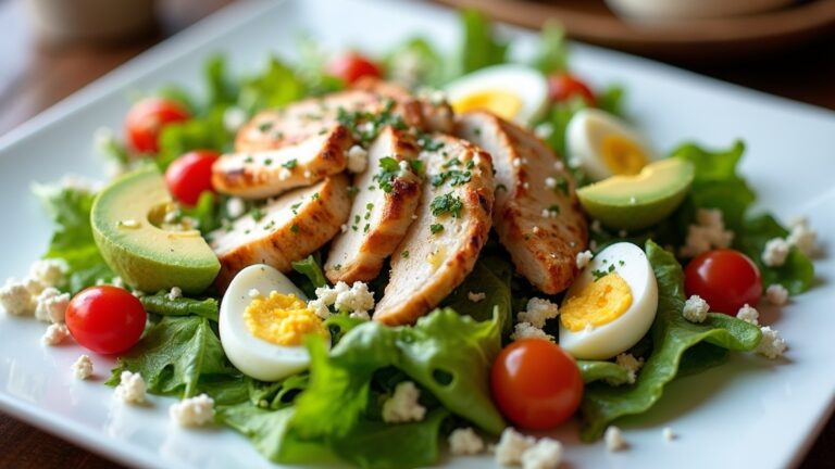 crispy salad with toppings