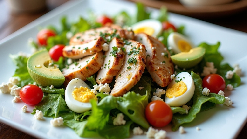 crispy salad with toppings