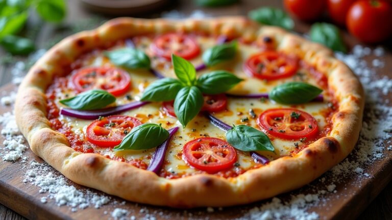 delicious homemade veggie pizza