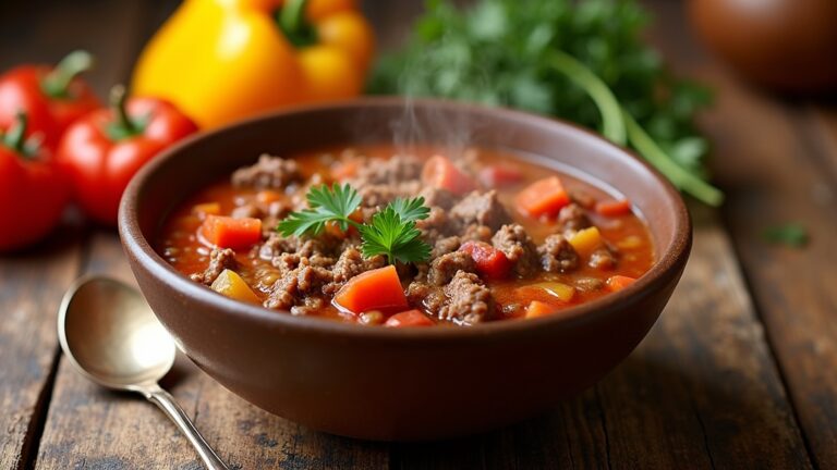 easy hamburger soup recipe