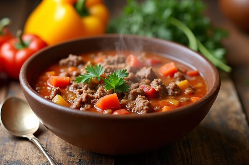 easy hamburger soup recipe