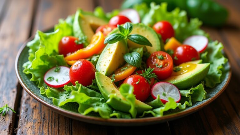fresh vegetables mixed together