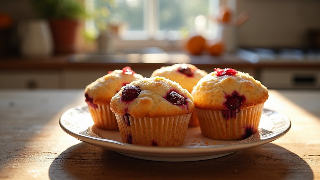festive cranberry orange muffins
