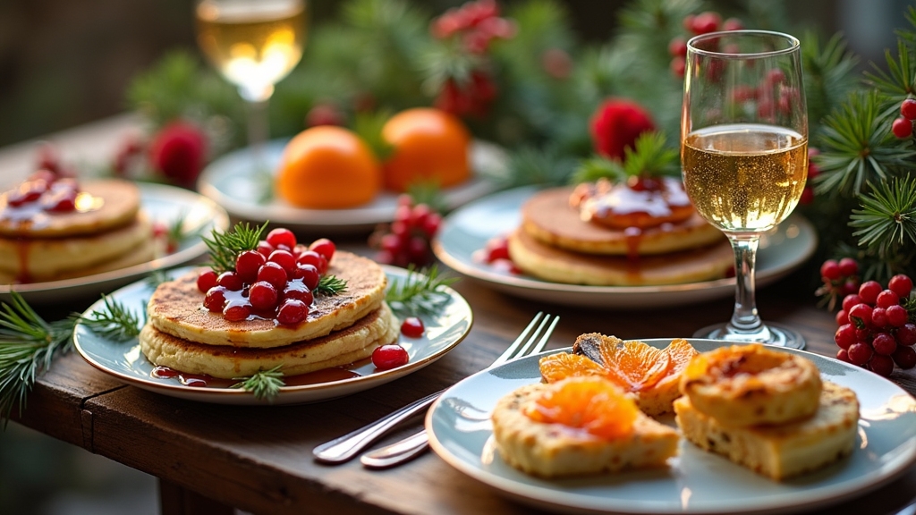 festive light christmas brunch