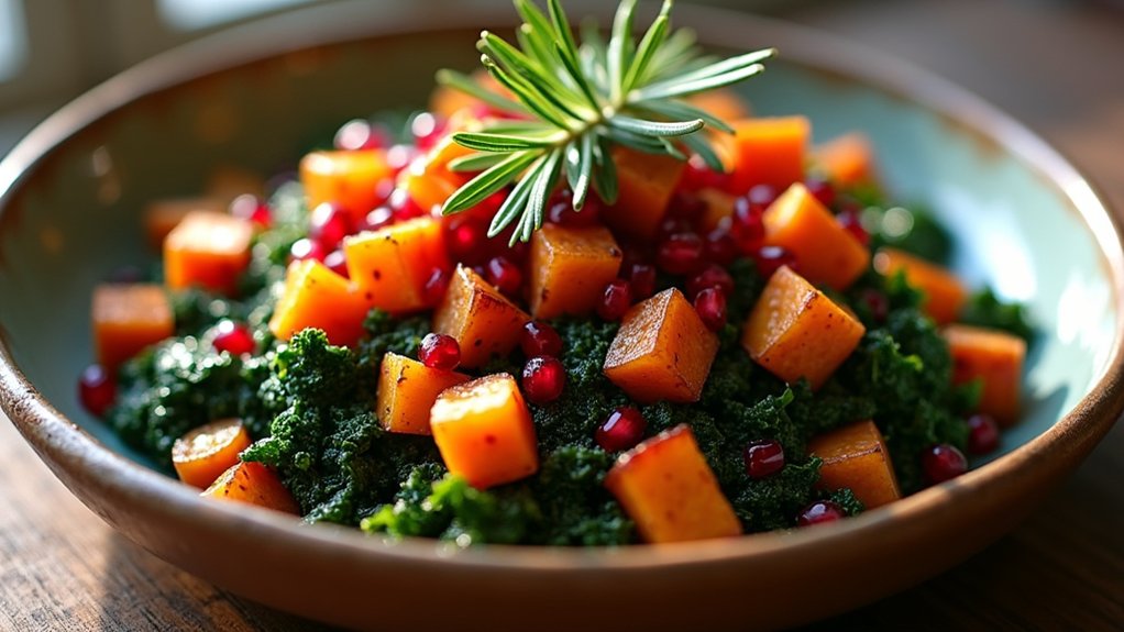 hearty sweet potato kale hash