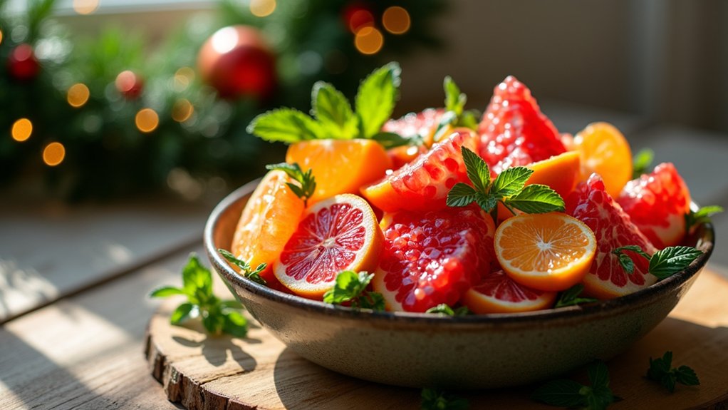 vibrant holiday fruit salad